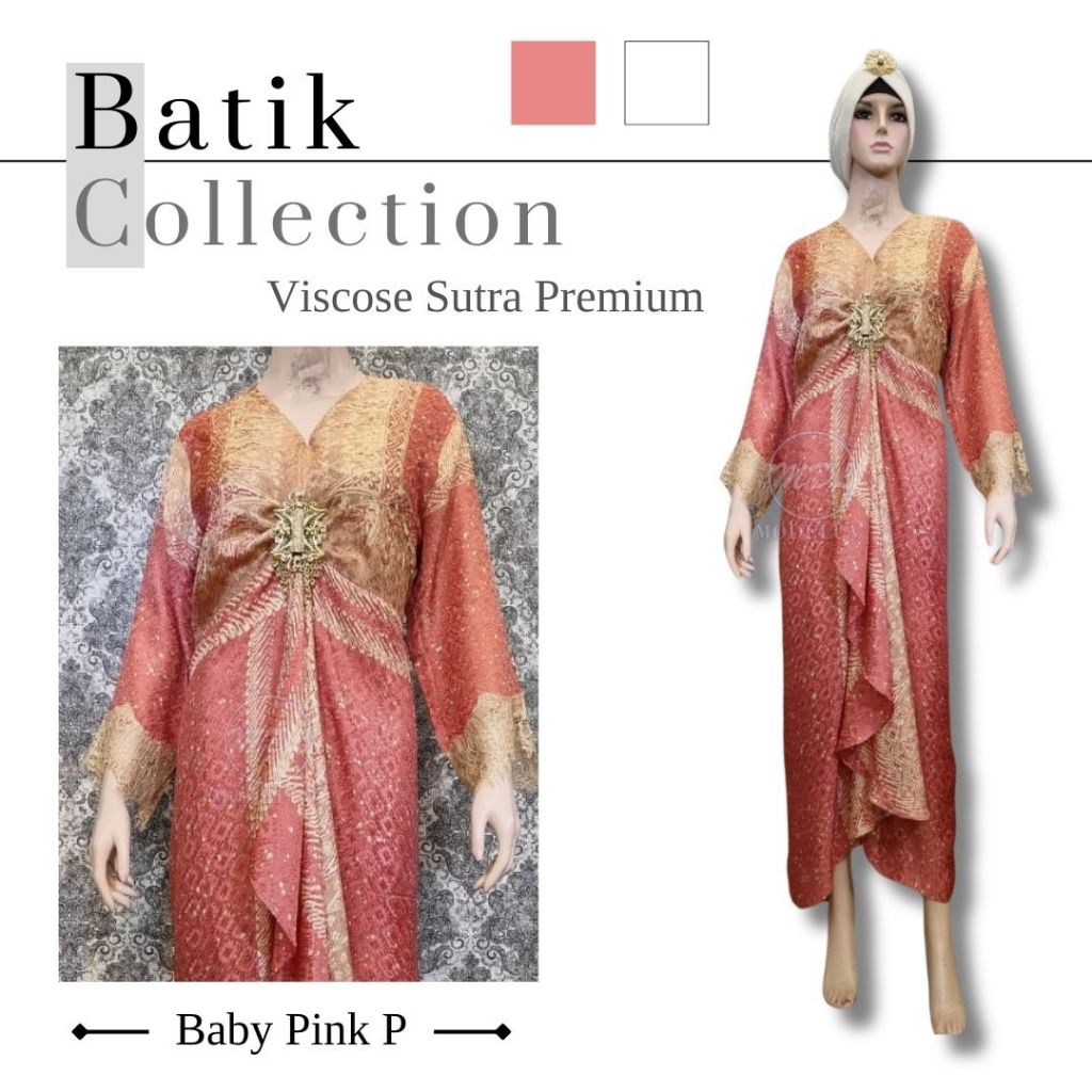 Gamis Ayumi Batik Viscose Sutra Premium | Gamis Pesta Terbaru | Gamis Wanita Trendy - Modeluv