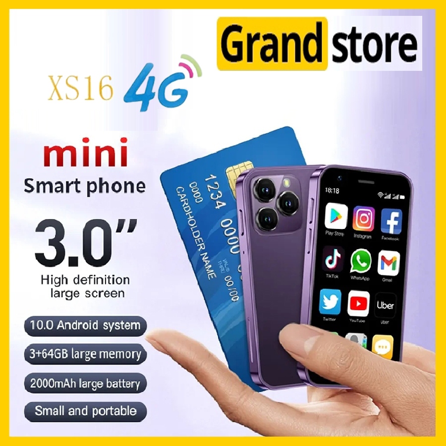 HP Mini Android ram 12/512G Smartphone jaringan 4G Garansi Termurah XS 16