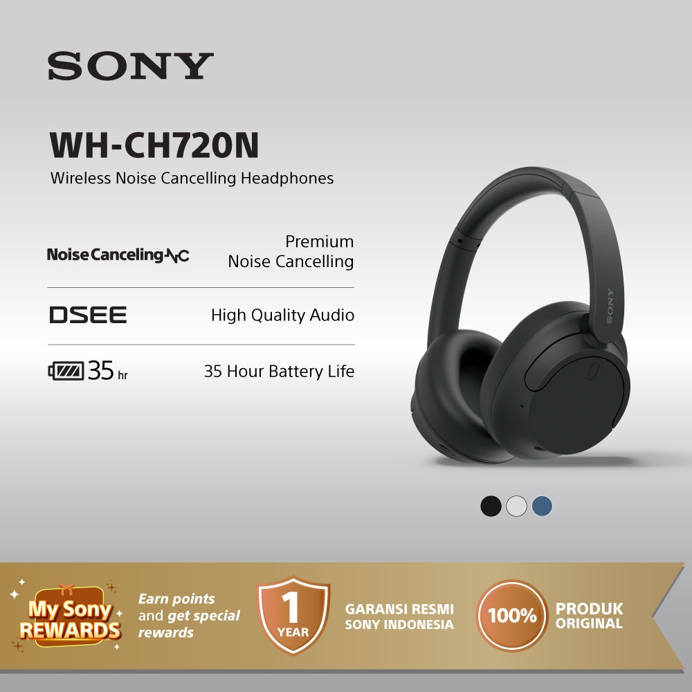 SONY WH-CH720N Wireless Noise Cancelling Headphone / CH720N - Black