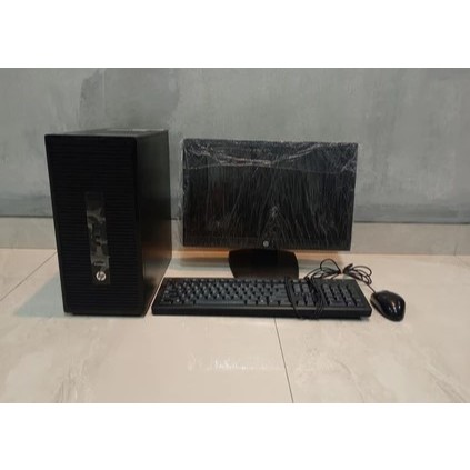 komputer full set core i5 gen 4 Dell Ram 8 GB HDD 500 GB plus layar 19 Inch Wide HD sudah bisa wifi