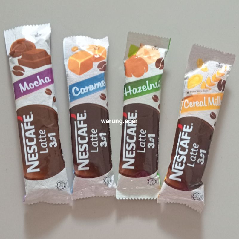 

ECERAN - Nescafe Latte 3in1 3 in 1 caramel / mocha / hazelnut / cereal milk limited edition (1 sachet)