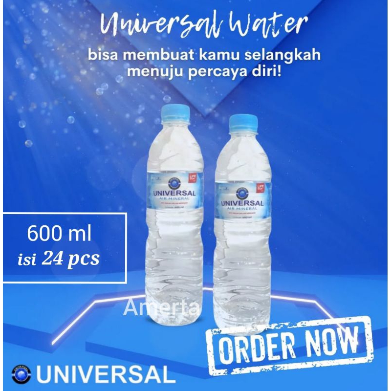 

AIR MINERAL UNIVERSAL BOTOL 600 ML 1 DUS isi 24 pcs