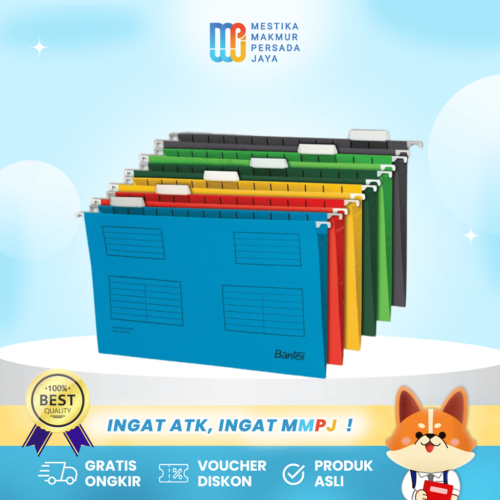 

Bantex Suspension File - Map Gantung A4 / Folio Bersetifikasi TKDN 3460/3470