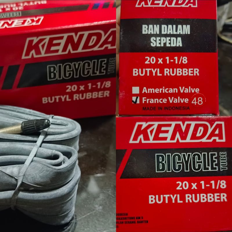 Ban Dalam Sepeda Seli 20x1 1/8 Kenda FV 48 mm