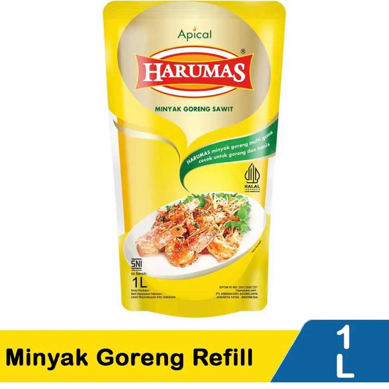 

minyak goreng HARUMAS 1L