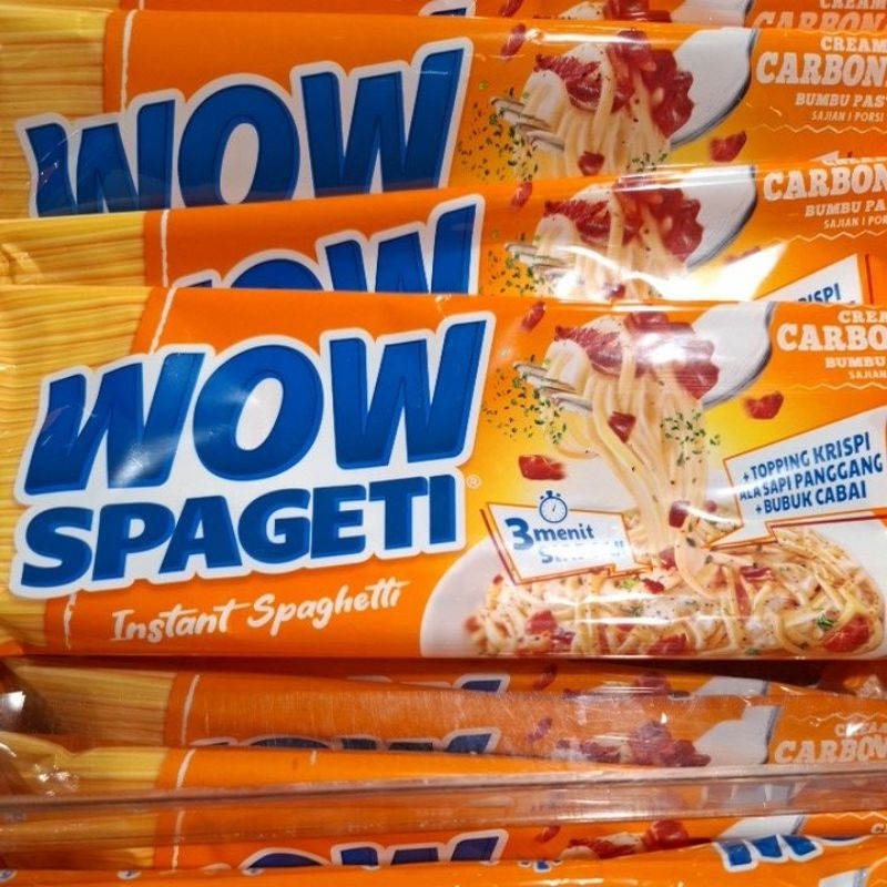 

Wow spageti Creamy Carbonara/ Meaty Bolognese / Oglio Olio 84-88gr