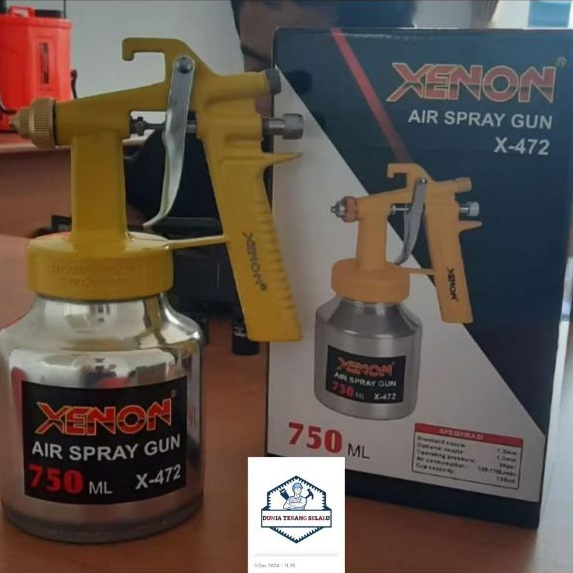 Air Spray Gun XENON 472 - Spray Gun XENON X-472 Tabung Bawah 750 ml - Semprotan Cat Tabung Bwh X472 