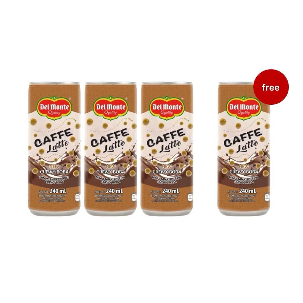 

Delmonte RTD Caffe Latte 240ml Buy 3 Get 1