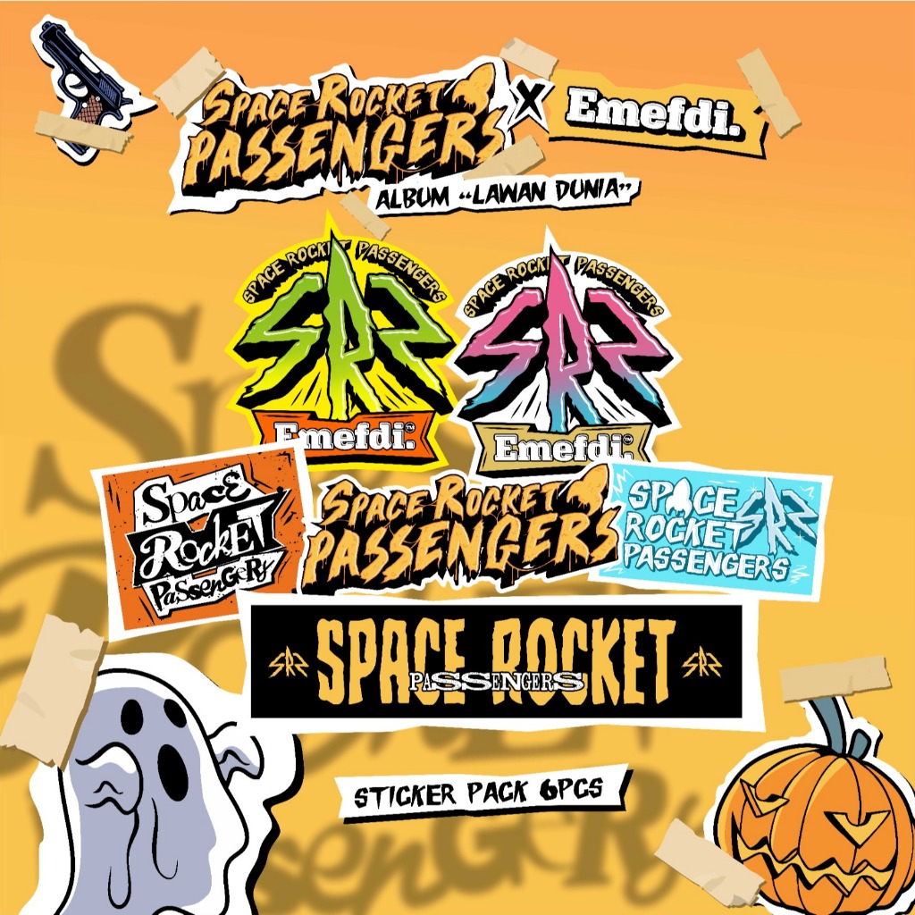 

STIKER PACK COLLABORATION - SPACE ROCKET PASSENGERS X EMEFDI (LAWAN DUNIA) - ORIGINAL