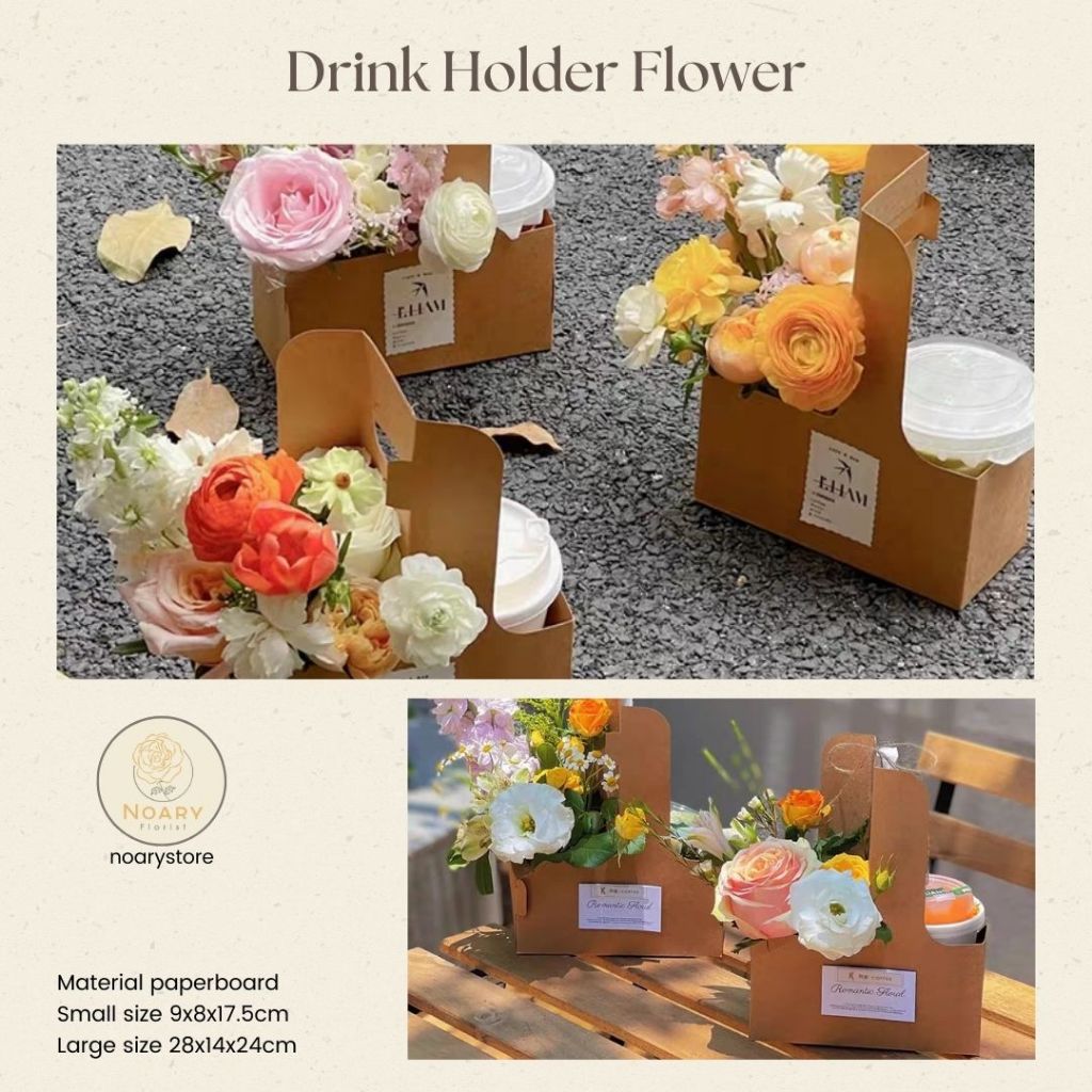

DRINK HOLDER FLOWER / BAG / BOX
