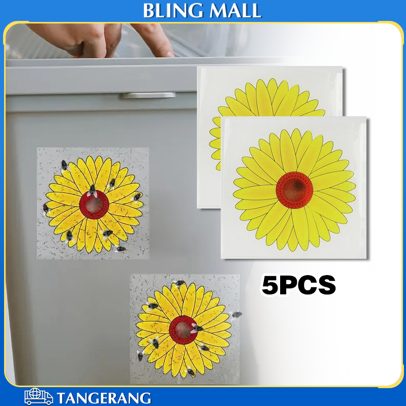 5PCS Yellow Trap / Perangkap Lalat Buah / Likat Kuning Perangkap Hama / Fly Insect Trap Untuk Rumah