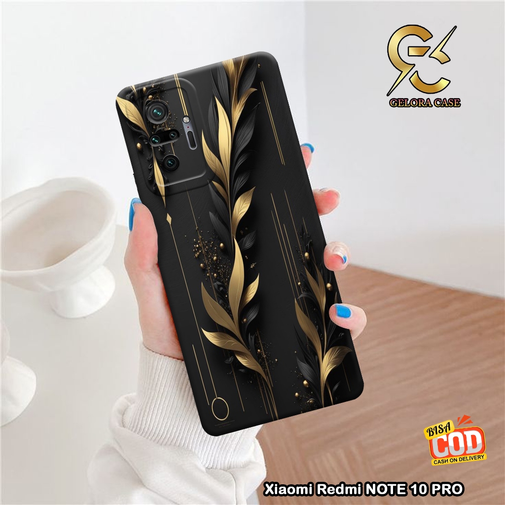 Case Xiaomi Redmi Note 10 Pro- Geloracase - Casing Redmi Note 10 Pro - Motif case Bunga - Xiaomi - S