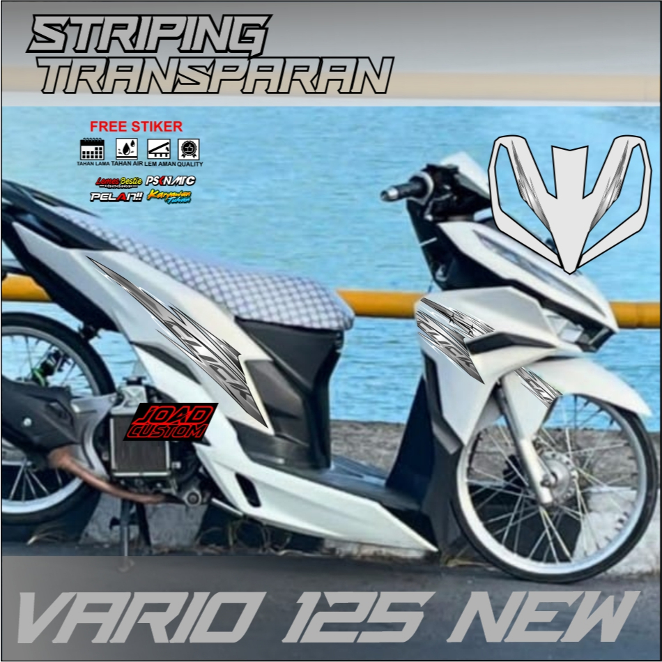 STRIPING VARIO 125 NEW STIKER TRASPARAN MOTOR VARIO 125 NEW
