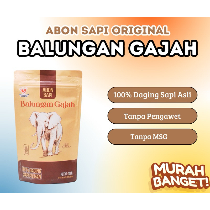 

ABON SAPI ASLI BOYOLALI BALUNGAN GAJAH GURIH