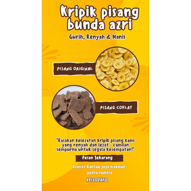 

Kripik pisang bunda azri