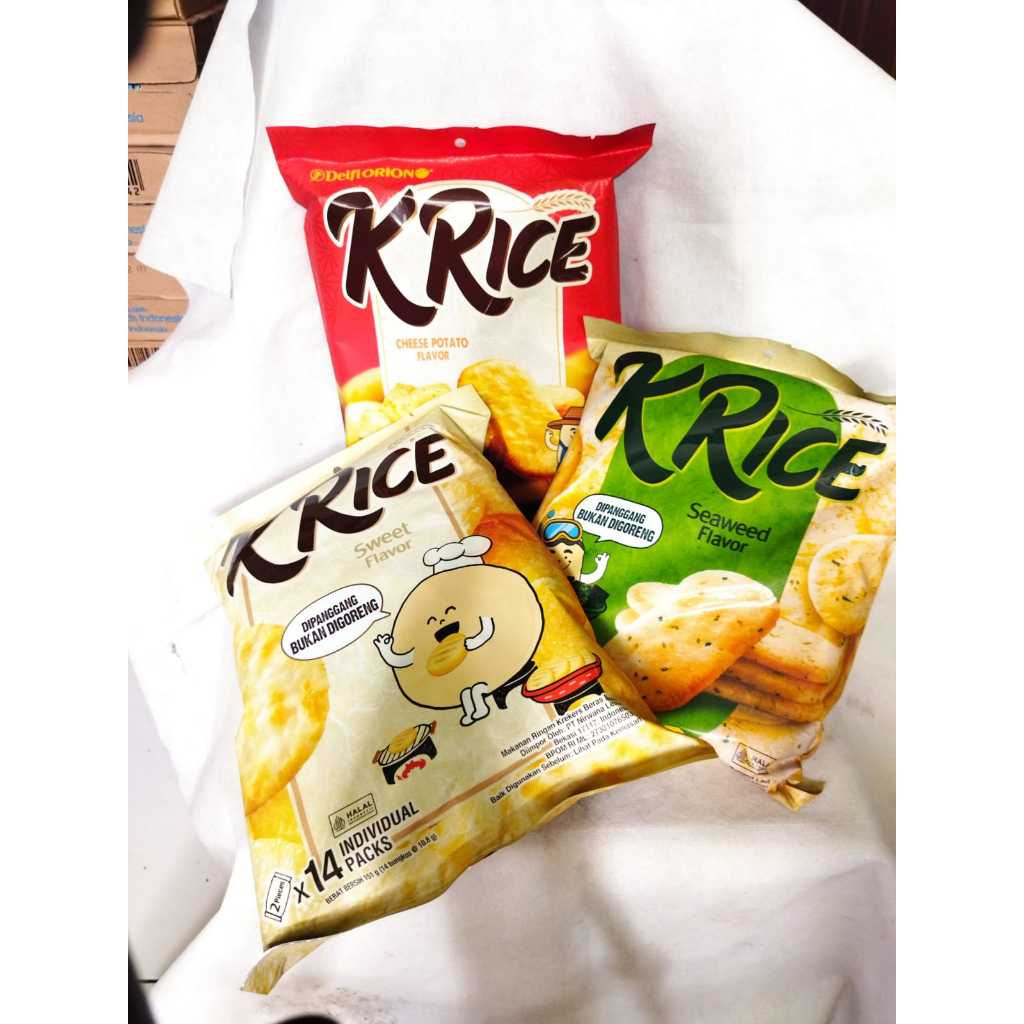 

Delfi orion k rice krekers beras rasa makanan ringan