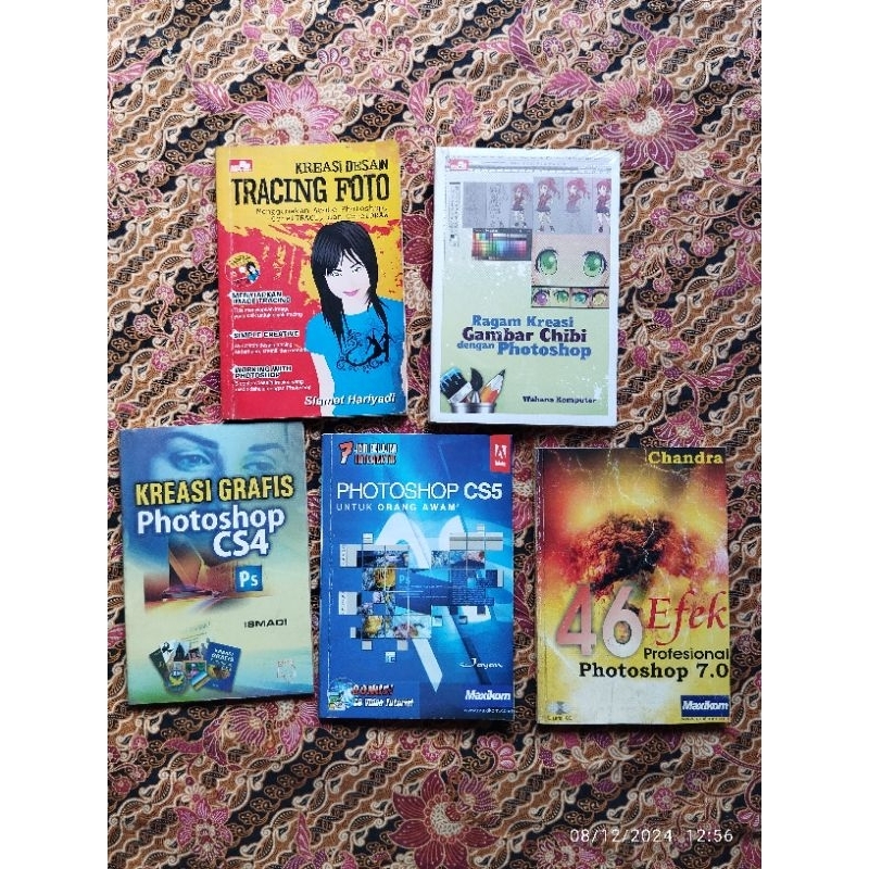 Variasi Buku Komputer; TRACING FOTO, GAMBAR CHIBI dgn PHOTOSHOP, KREASI GRAFIS PHOTOSHOP CS 4, PHOTO