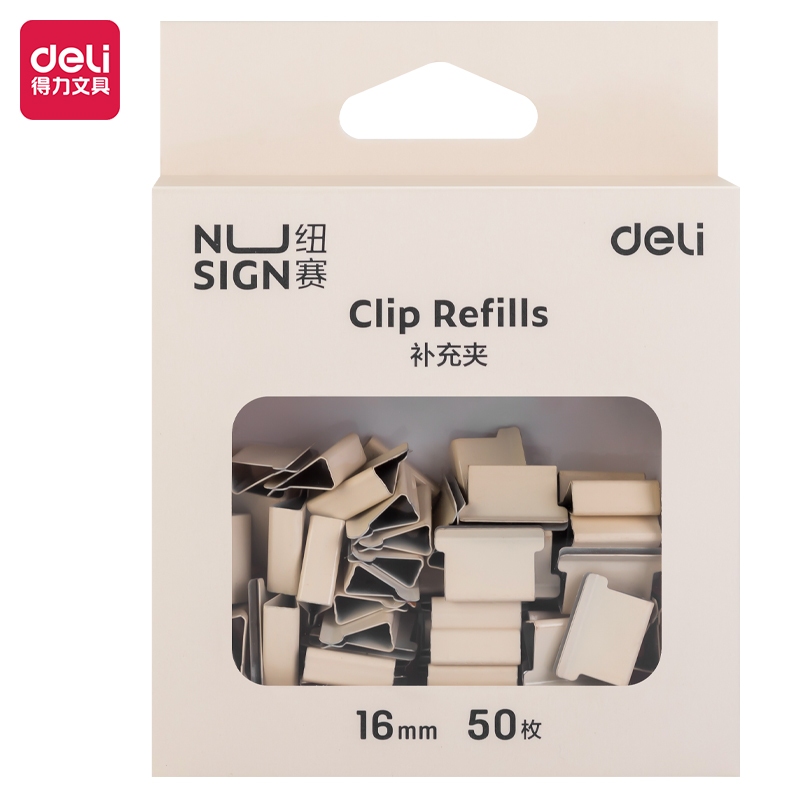 

Nusign Fastener Clip Refill / Refill Binder Clip / Isi Penjepit Kertas Otomatis Isi 50 Kapasitas 40 Lembar NS086