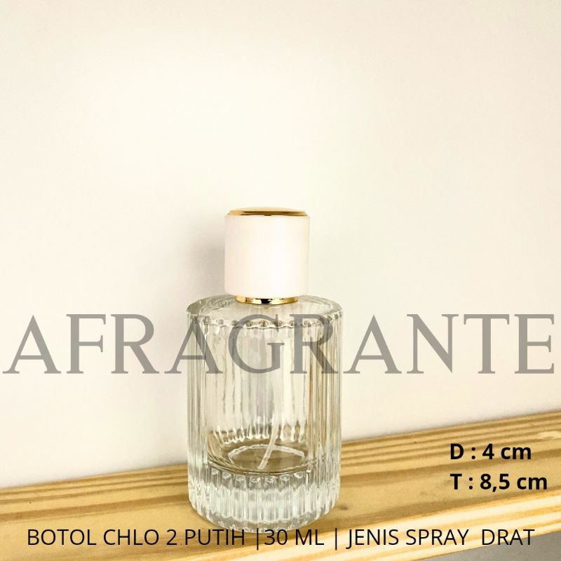 botol parfum chlo*e putih 30 ml drat 2- botol parfum alur 30 ml- botol parfum isi ulang 30 ml- botol