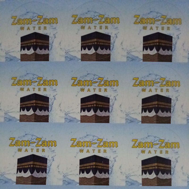 50pcs STICKER Zam-Zam Water