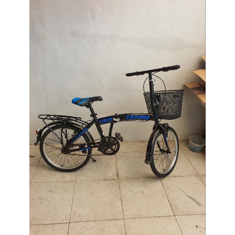 Sepeda lipat tango 20 inch bekas pakai 2 bulan