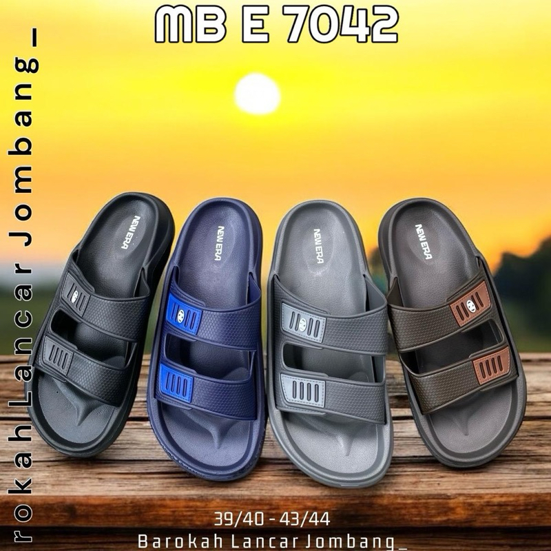 SANDAL SLOP KARET PRIA NEW ERA MB E 7042 ORIGINAL BY NEW ERA Sendal Selop