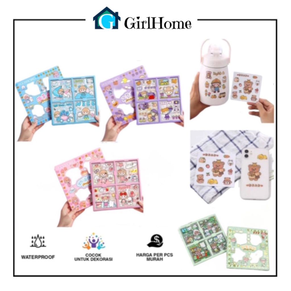 

GH100319 Stiker Korea Viral isi 100pc Scrap Book Motif Momo Girl