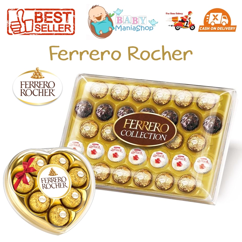 

Ferrero Rocher 3 16 24 Pcs Cokelat Chocolate Coklat Hazelnut Hampers Valentine Natal Imlek Lebaran