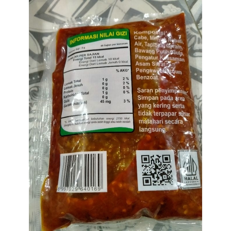 

SAMBAL CABE