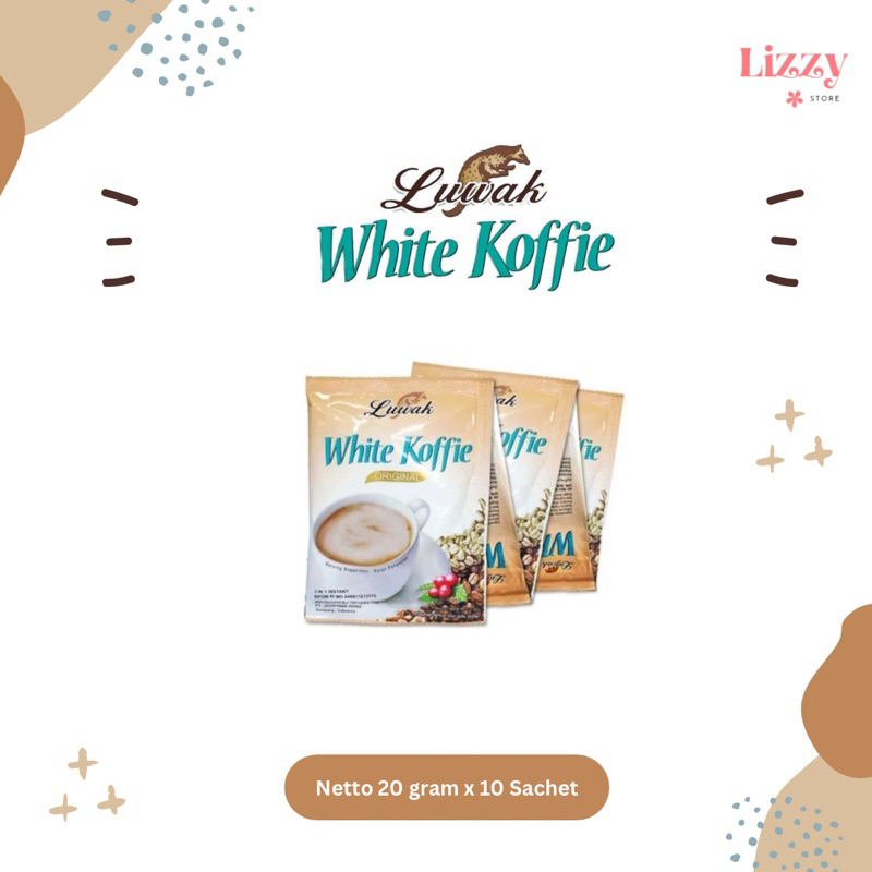 

Kopi Luwak White Koffie Kemasan Renceng 20gram x 10 Sachet