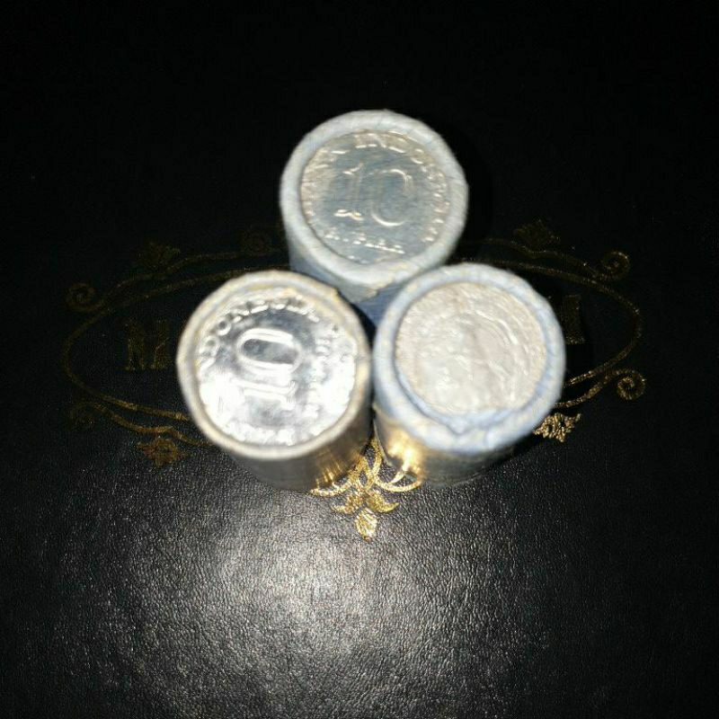 Koin Roll 10 Rupiah Tabanas tahun 1979 (Kondisi Roll Asli BI)