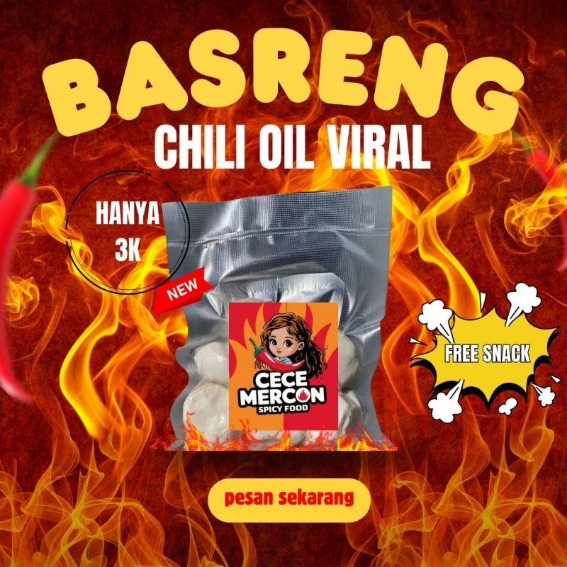 

Basreng chili oil isi 5