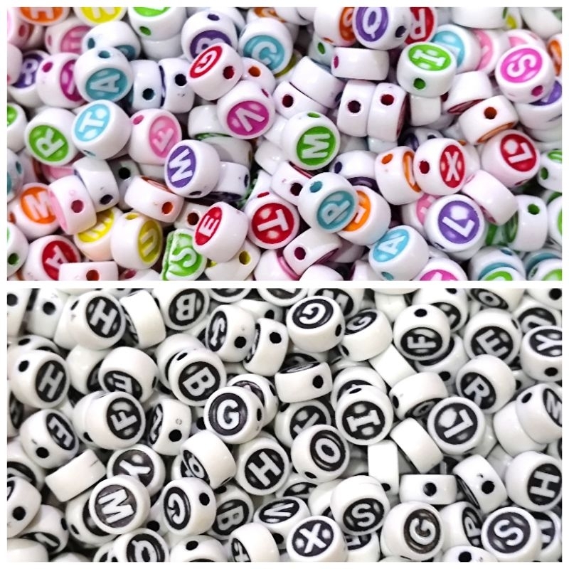 20gr manik mote huruf bulat 10mm