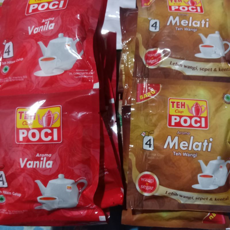 

TEH POCI CELUP vanila melati sachet RENCENG / RENTENG