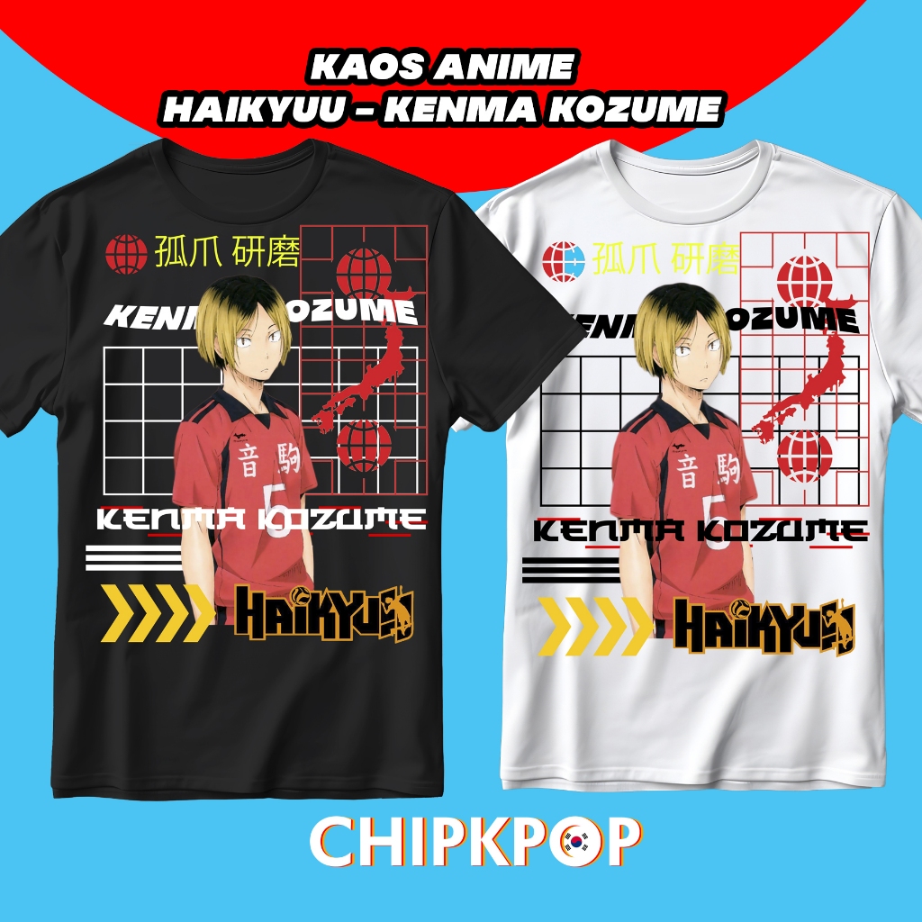 [PAKET SET] KAOS KENMA KOZUME HAIKYUU VOLEY BALL ANIME KAOS I KAOS ANIME HAIKYUU I PHOTOCARD HAIKYUU