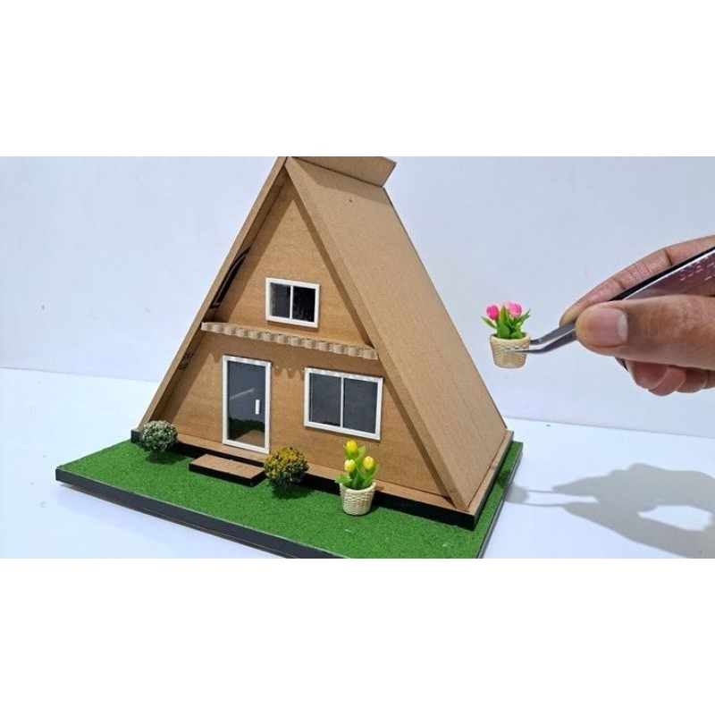 

MINIATUR RUMAH SEGITIGA PRAKARYA DARI KARDUS | UNTUK TUGAS SEKOLAH DAN PAJANGAN