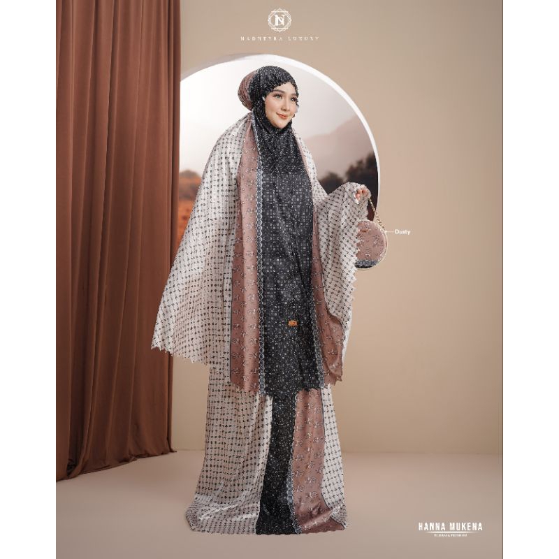[NEW] ✔️ HANNA MUKENA • NADHEERA LUXURY / Mukena Dewasa Adem Silk Satin Mewah Mukena Sultan Motif So