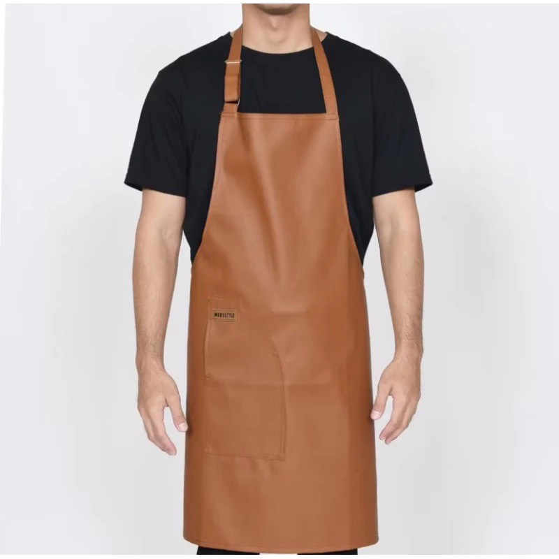 Celemek Kulit Sintetis | Apron Masak | Apron Barista