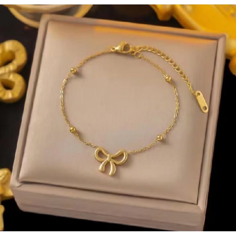 gelang titanium,cantik,minimalis elegan