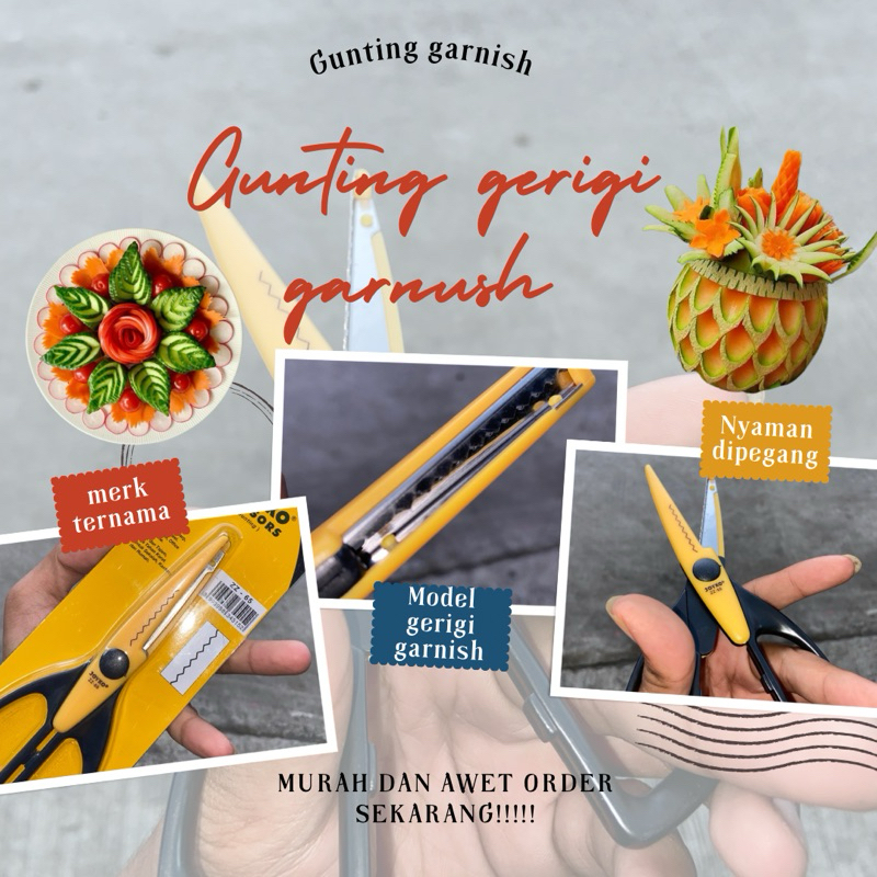 

Gunting gerigi - gunting zigzag - gunting gerigi joyko - gunting garnish