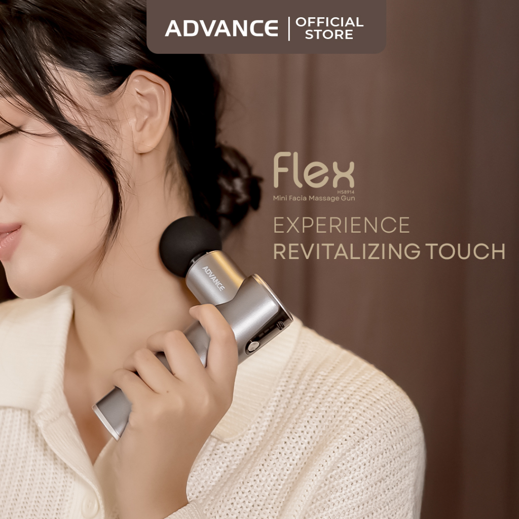 ADVANCE - FLEX Massage Gun (HS8914) alat pijat getar elektrik mini/pijit leher punggung pinggang