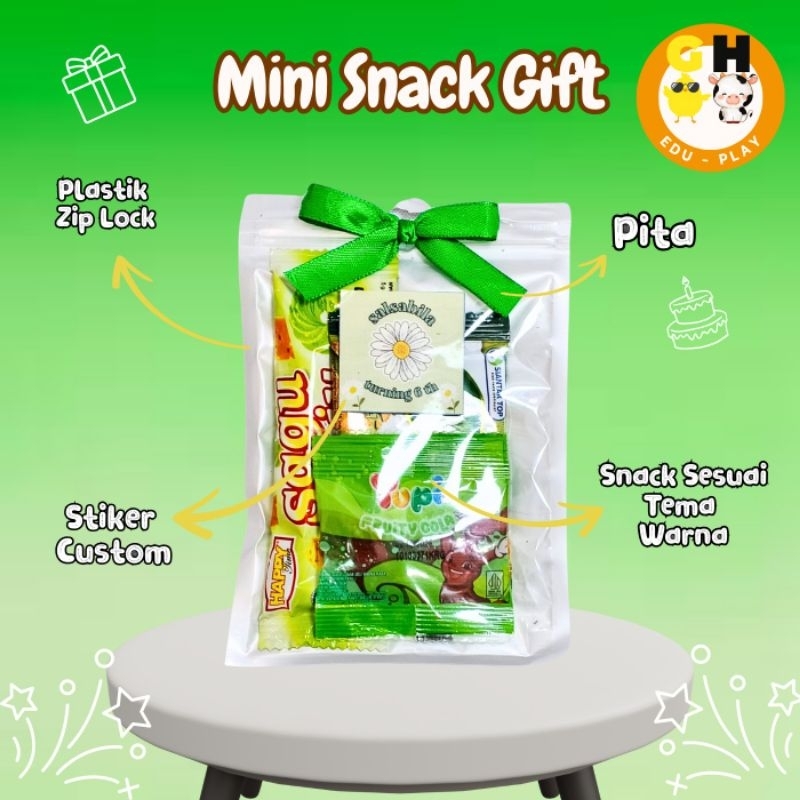 

Hampers Snack Mini Tema Warna Biru & Hijau Ulang Tahun Hadiah Ziplock Free Custom Ucapan by GH Eduplay