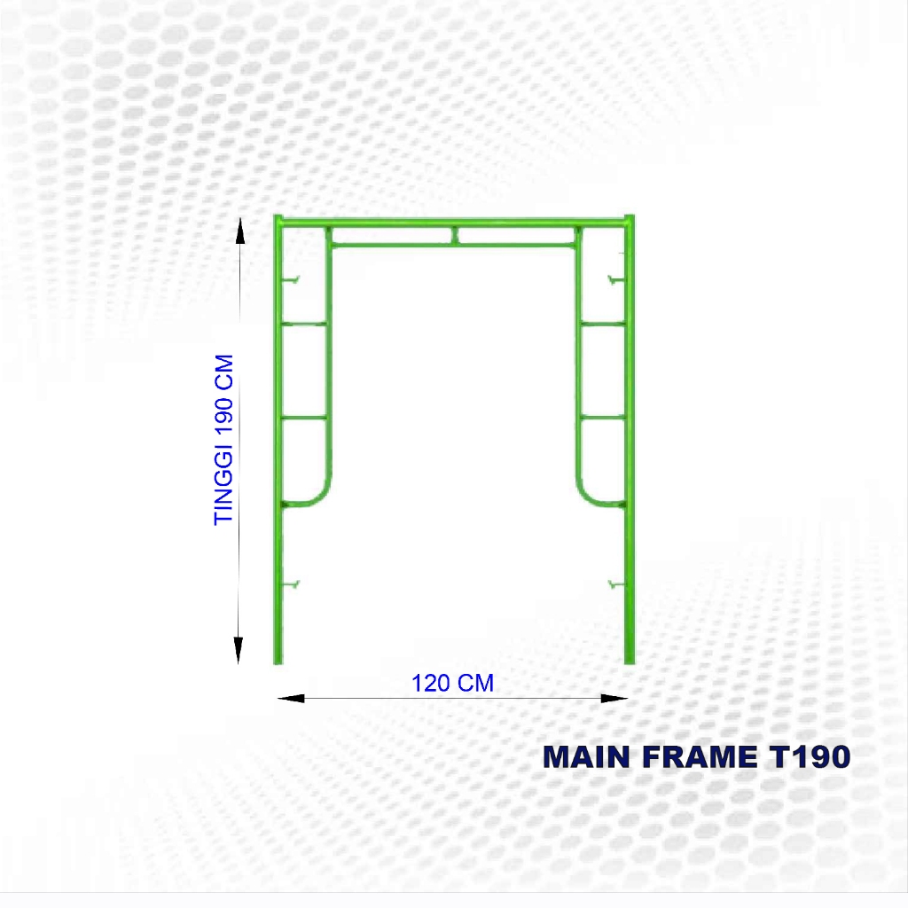 Set Scaffolding Mf190 / Steger Main Frame 190 Cm Baru