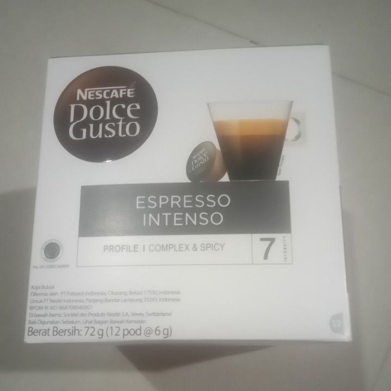

Nescafe Dolce Gusto Espresso Intenso 72gr ( 12 pod @ 6gr )
