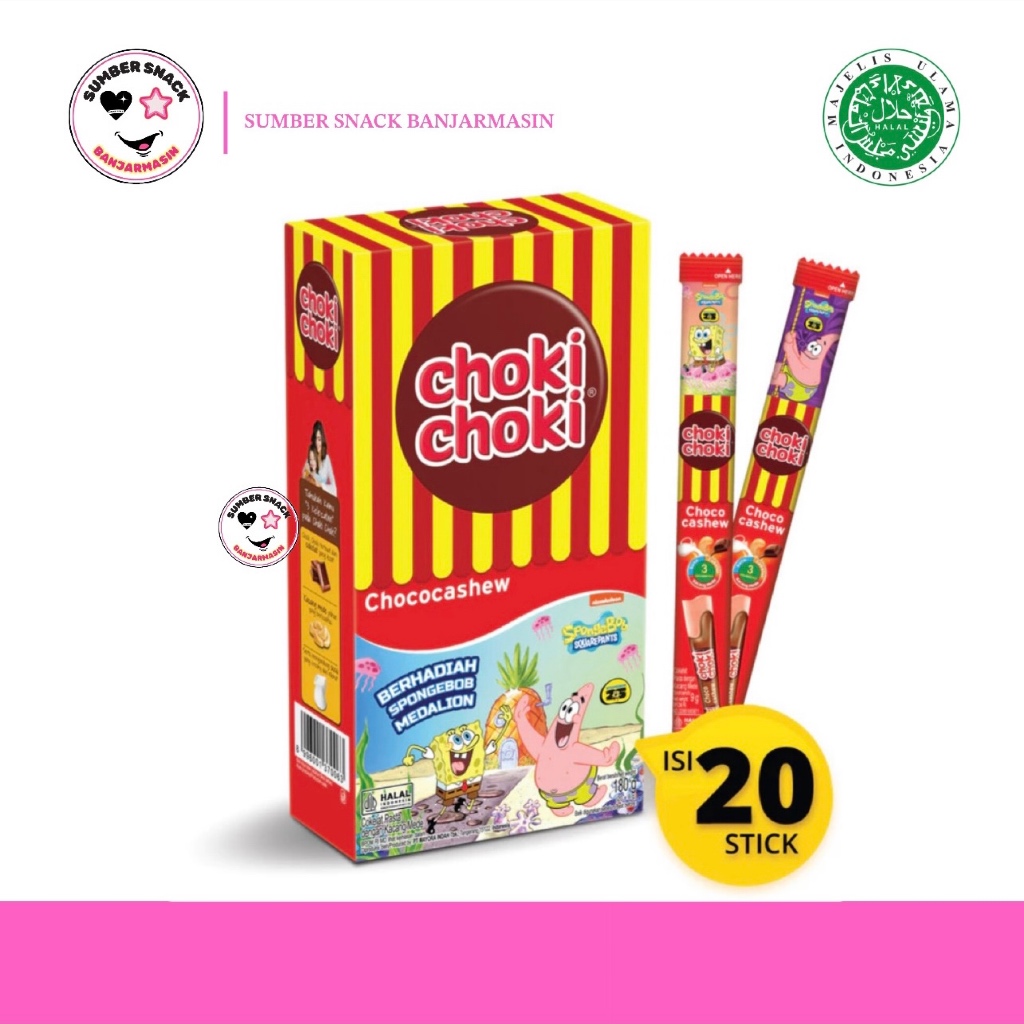 

Choki Choki Chococashew (Isi 20/Box) (20x9g)