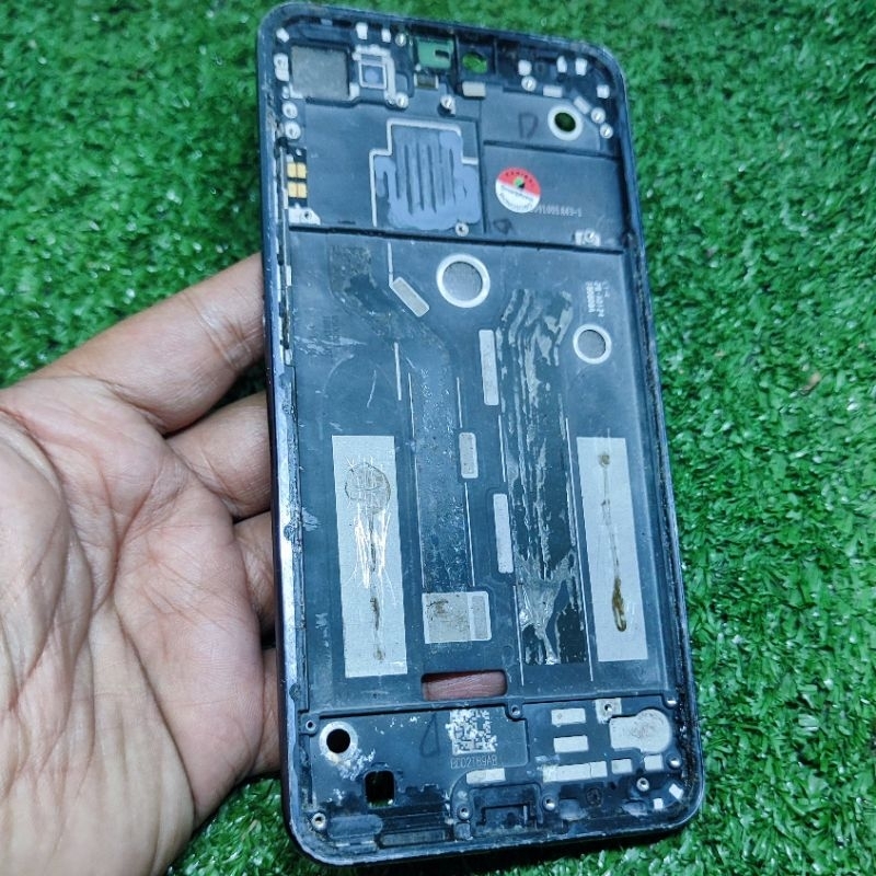 Bezel Frame Mi 8 Lite - Tatakan Lcd - Tulangan Tengah - Ori Copotan