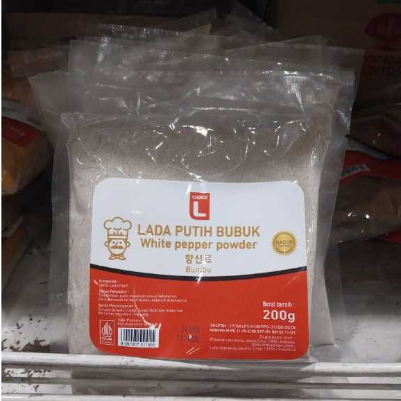 

Choice L Lada Putih Bubuk 200 gr