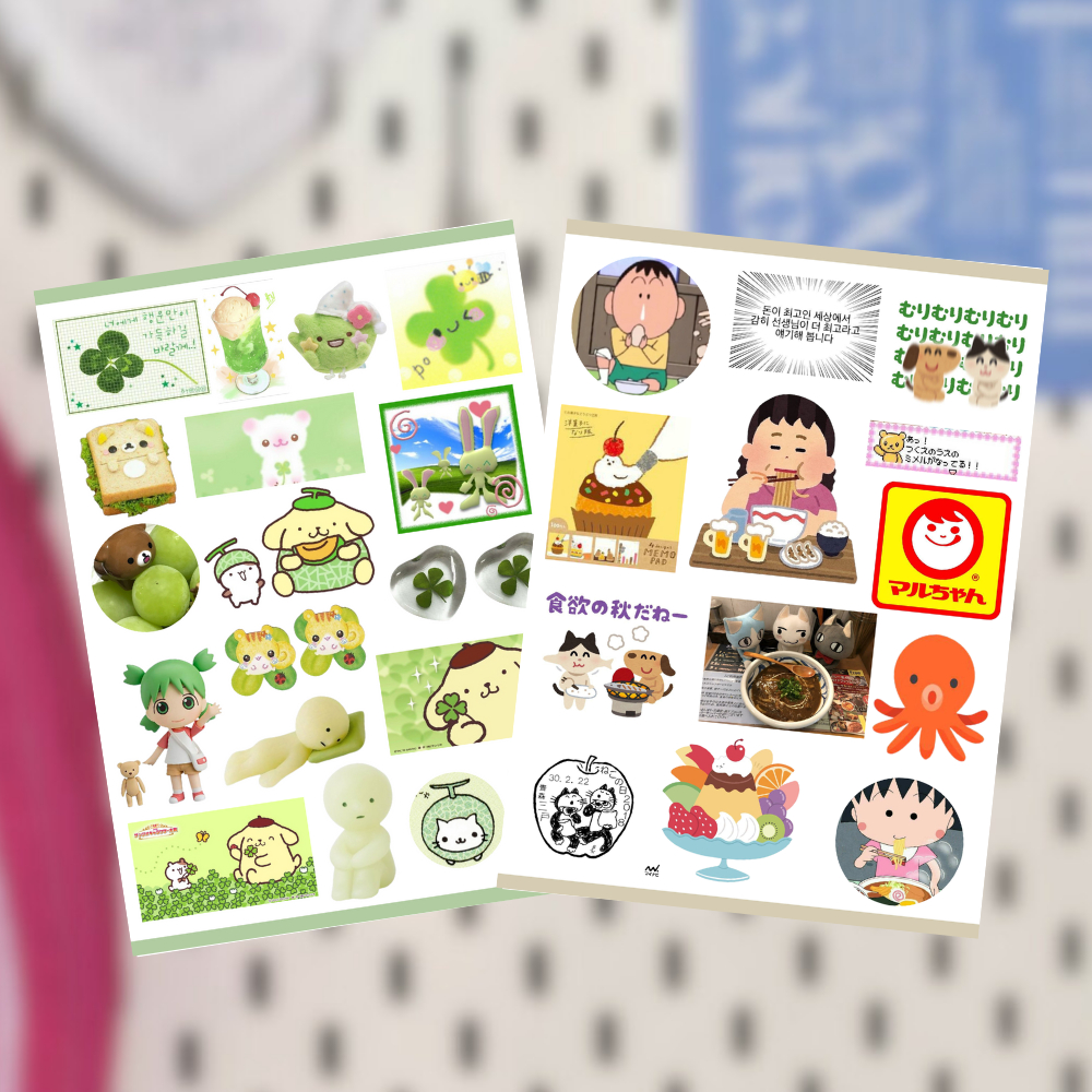 

DECO STICKER SHEET FOR JOURNALING SCRAPBOOK DECO PHONECASE TINCASE WALLET NOTEBOOK