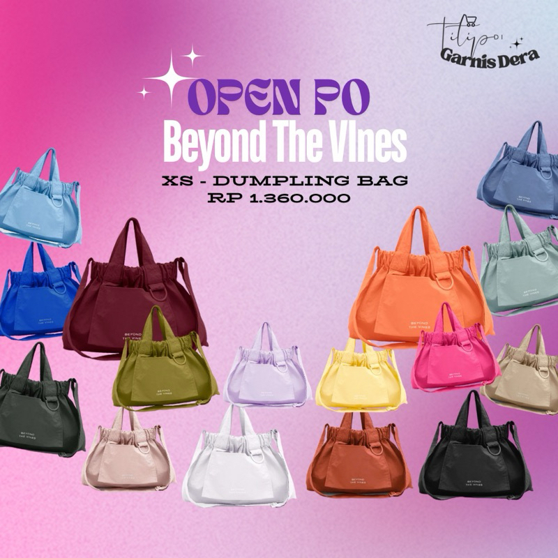 ( OPEN PO ) Beyond The Vines XS Dumpling Bag - BTV