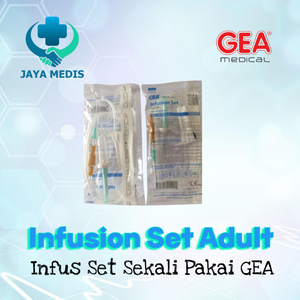 Infuset GEA Makro selang infus set dewasa GEA